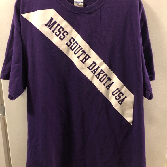 Purple Short Sleeve Cotton Tee XL - Miss South Dakota USA / Team Taylor - Picture 4 of 5